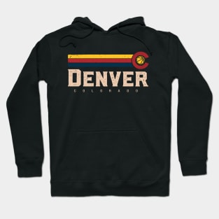 Denver Colorado Basketball - Vintage B-ball Denver Hoodie